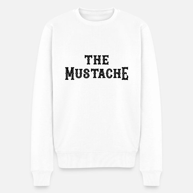 La moustache - Pull Premium bio Homme - blanc