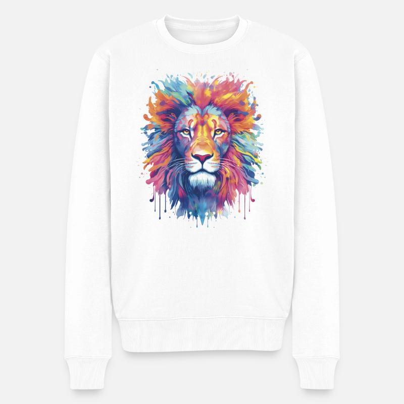 JE SUIS ♌️ LEO ♌️ - Pull Premium bio Homme - blanc