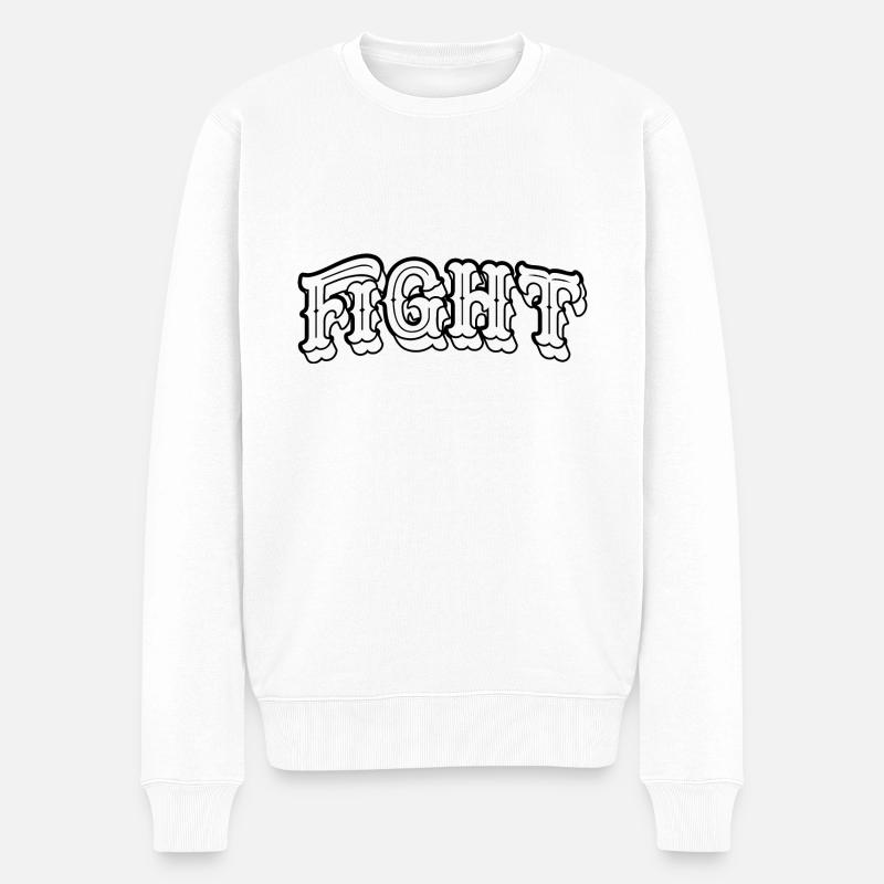 Se battre - Pull Premium bio Homme - blanc