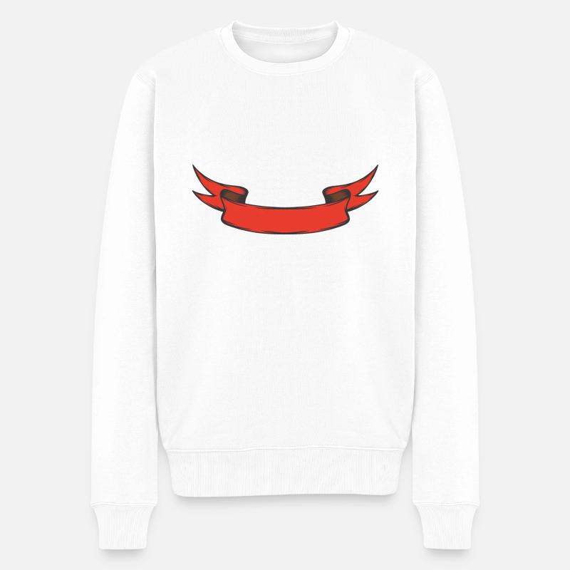 Bannière - Pull Premium bio Homme - blanc