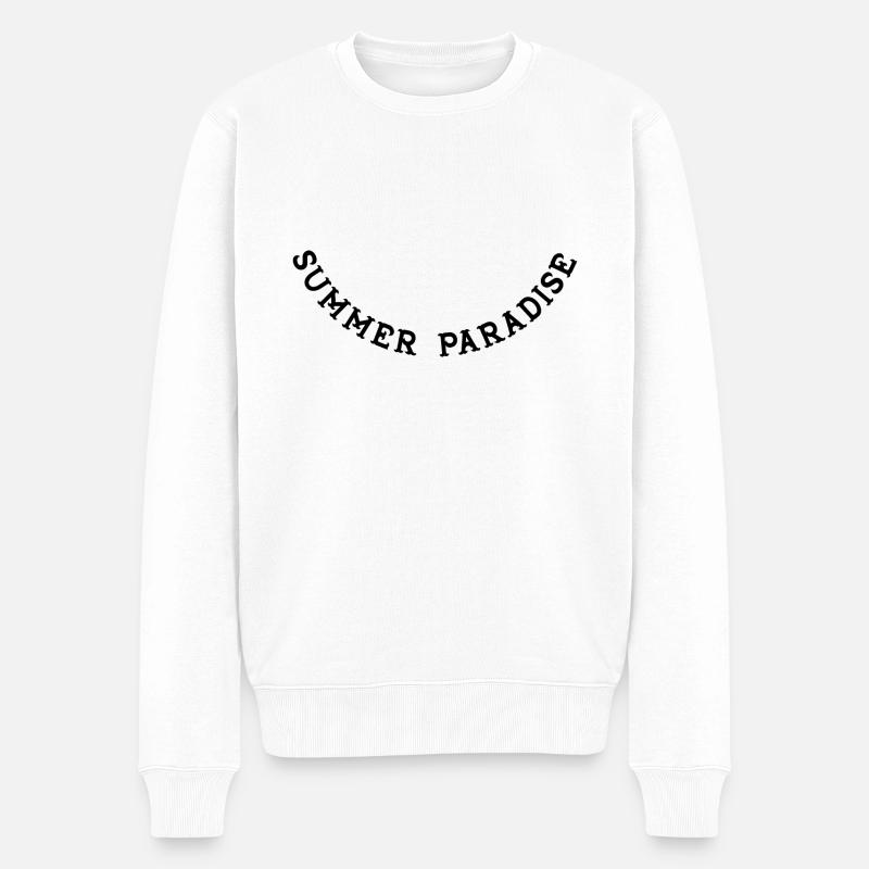Paradis d’été - Pull Premium bio Homme - blanc