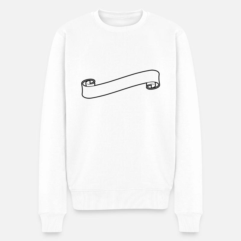 Banner - Männer Premium Bio Pullover - Weiß