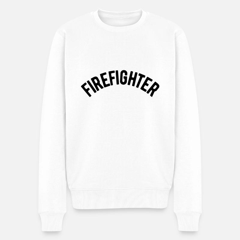 Pompier - Pull Premium bio Homme - blanc