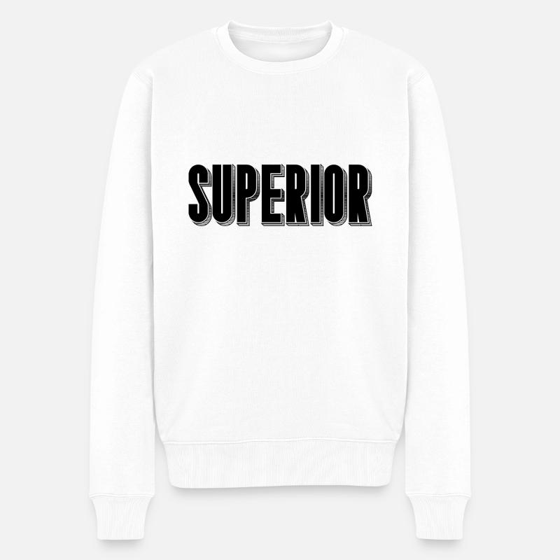 Supérieur - Pull Premium bio Homme - blanc