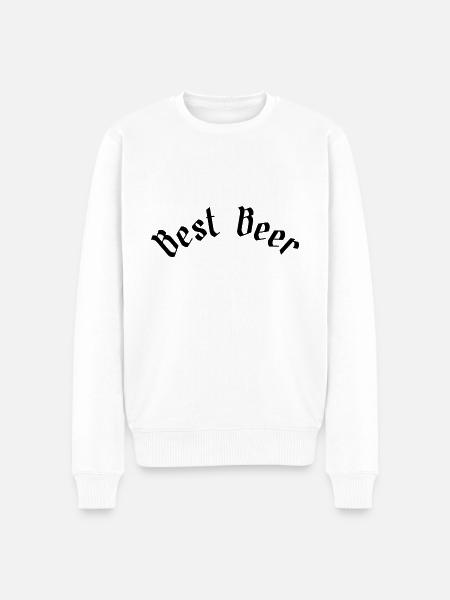 Best Beer - Men's Premium Organic Jumper - white
