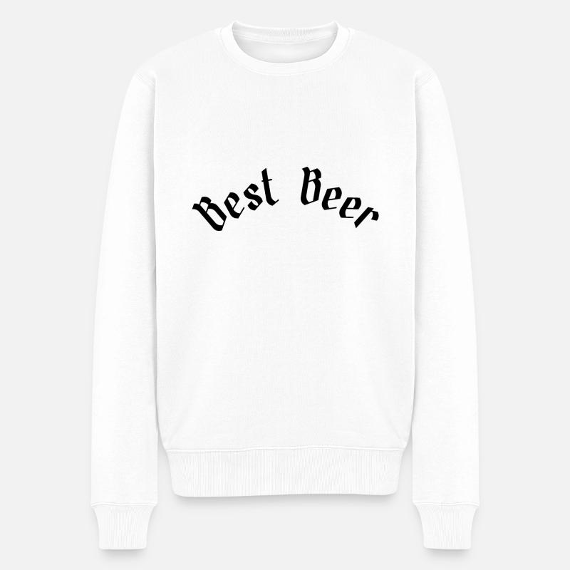 Best Beer - Men's Premium Organic Jumper - white