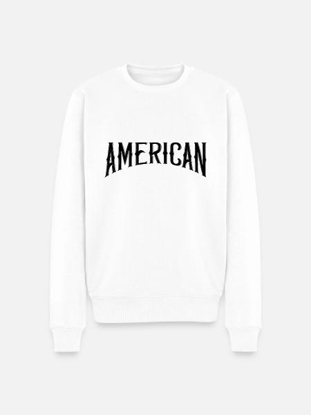 Américain - Pull Premium bio Homme - blanc