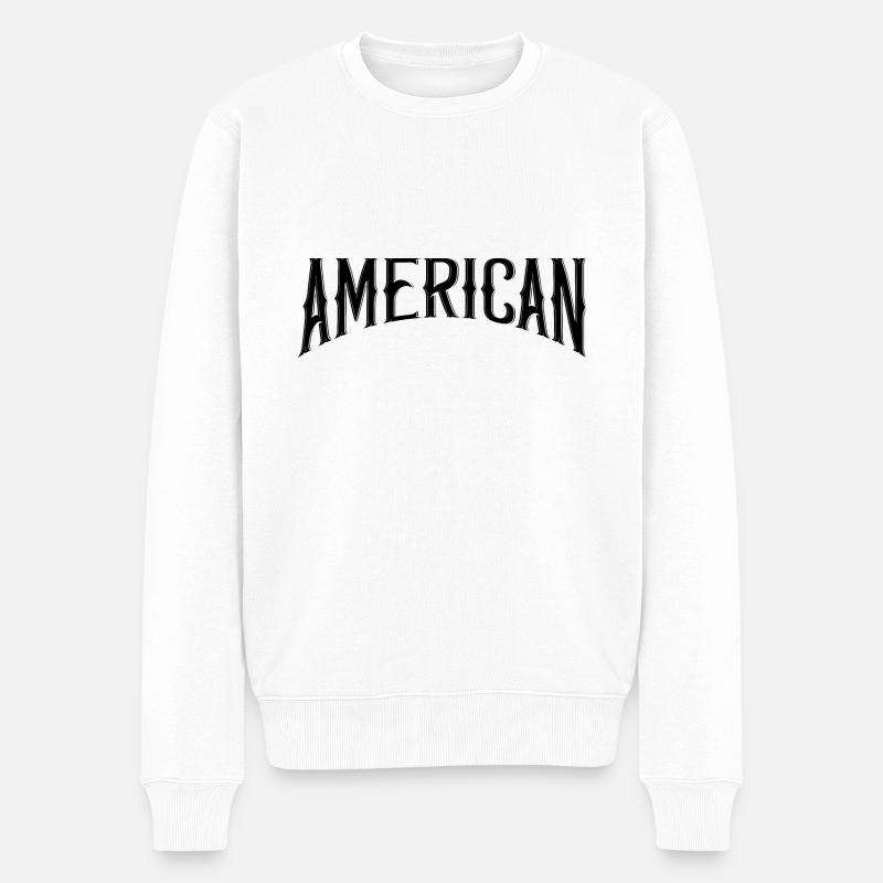 Américain - Pull Premium bio Homme - blanc