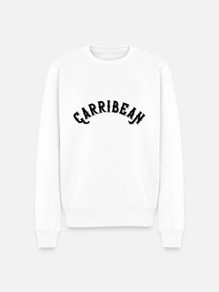 Carribean - Men's Premium Organic Jumper - white
