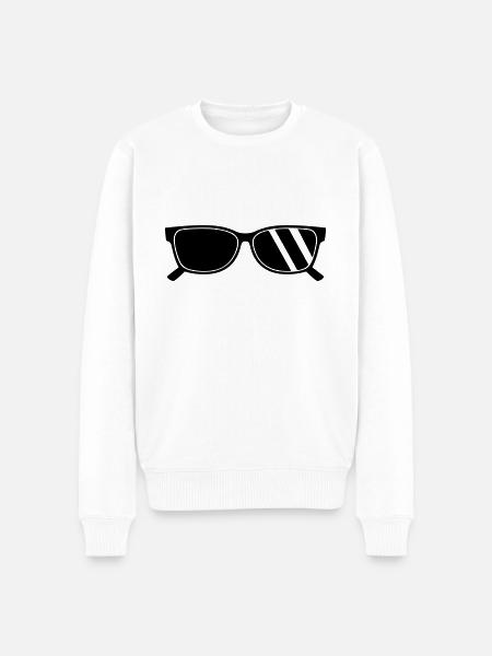 sunglasses - Men's Premium Organic Jumper - white