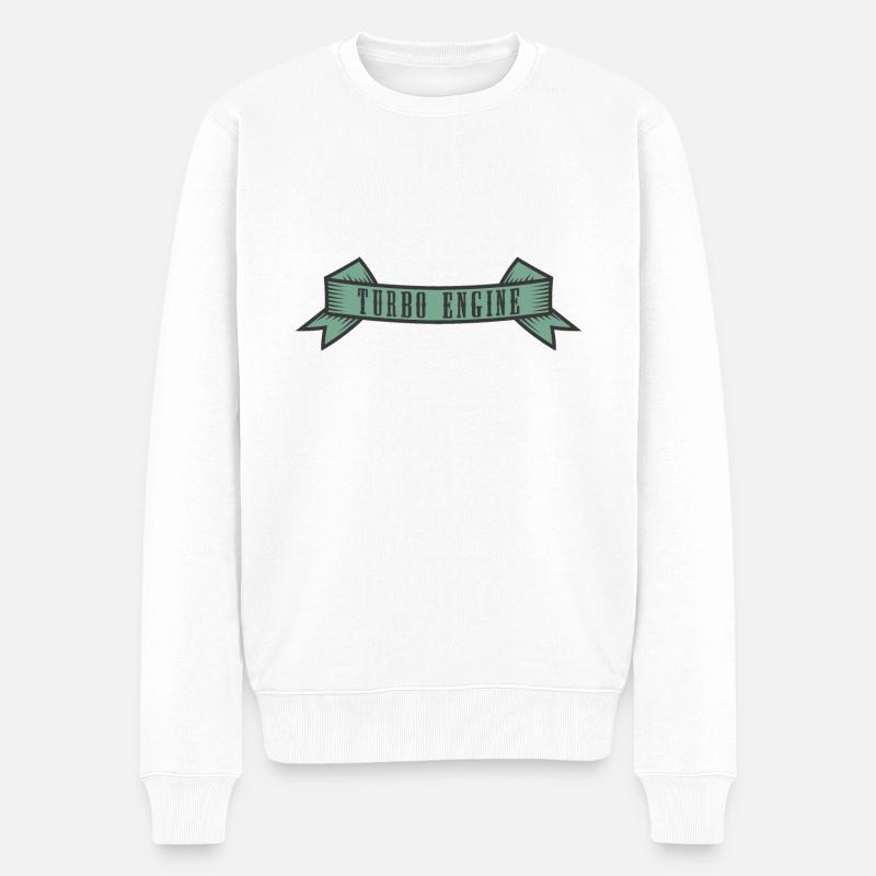 Bannière Turbo Engine - Pull Premium bio Homme - blanc