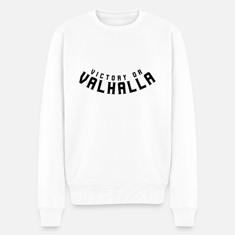Victoire ou Valhalla - Pull Premium bio Homme - blanc
