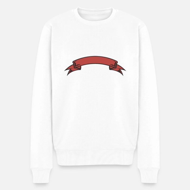 Banner - Männer Premium Bio Pullover - Weiß