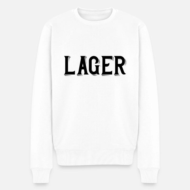 Lager - Männer Premium Bio Pullover - Weiß