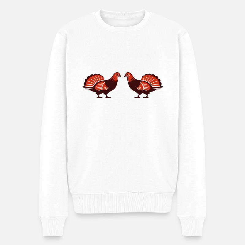 dindons - Pull Premium bio Homme - blanc