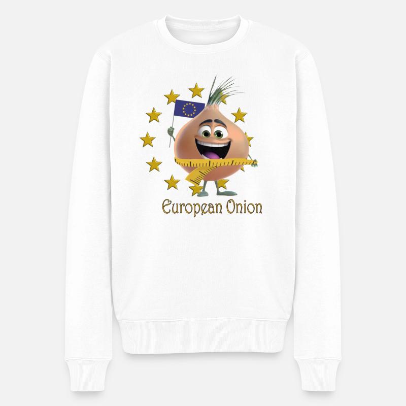 Oignon européen - Pull Premium bio Homme - blanc
