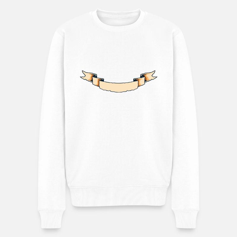 Banner - Männer Premium Bio Pullover - Weiß