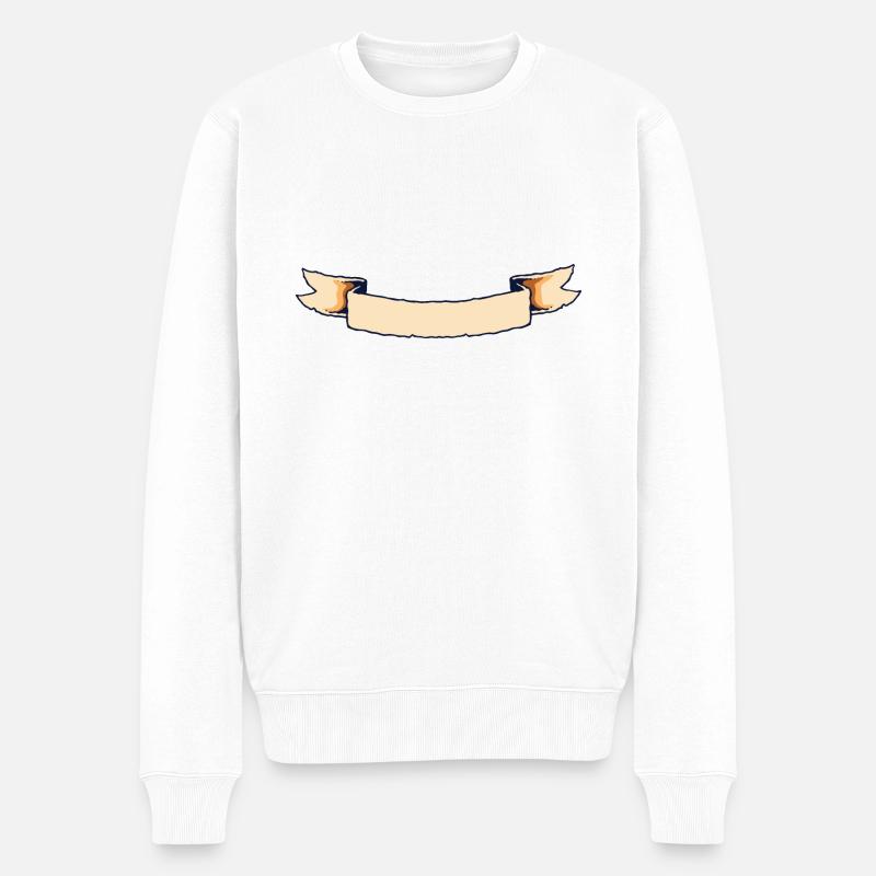 Banner - Männer Premium Bio Pullover - Weiß