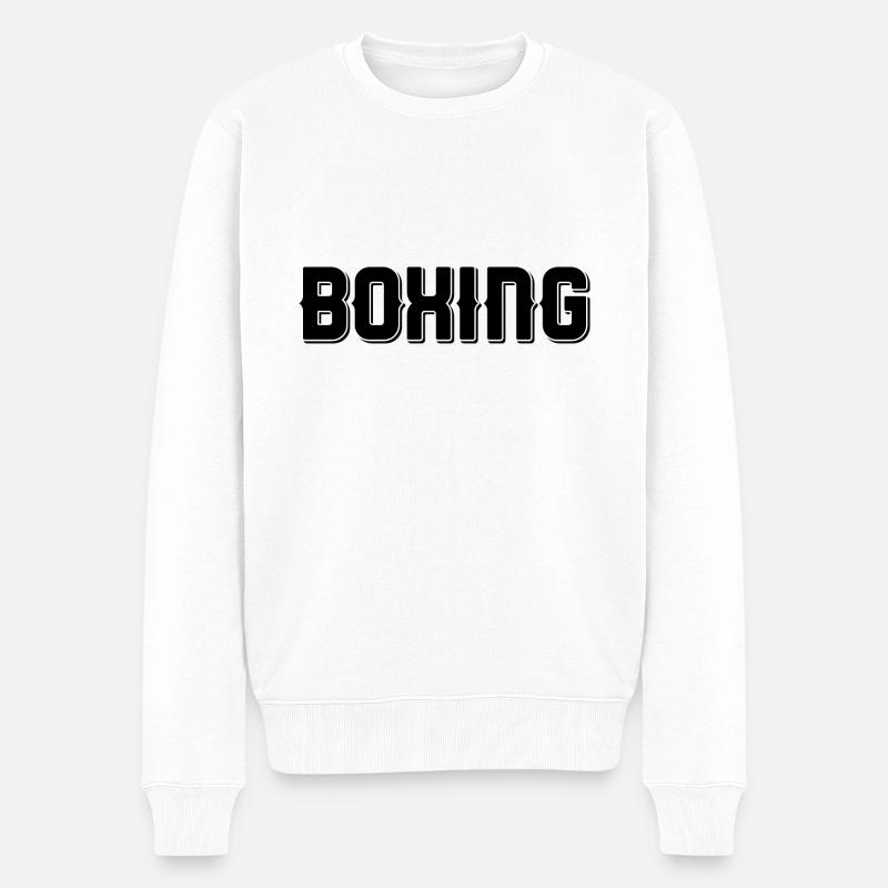 Boxe - Pull Premium bio Homme - blanc