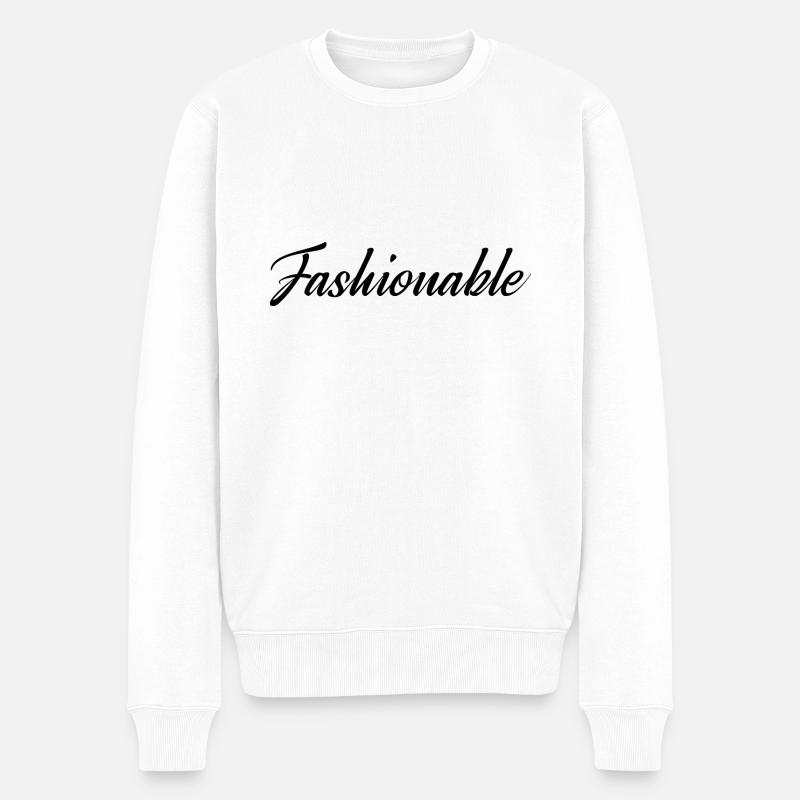 À la mode - Pull Premium bio Homme - blanc