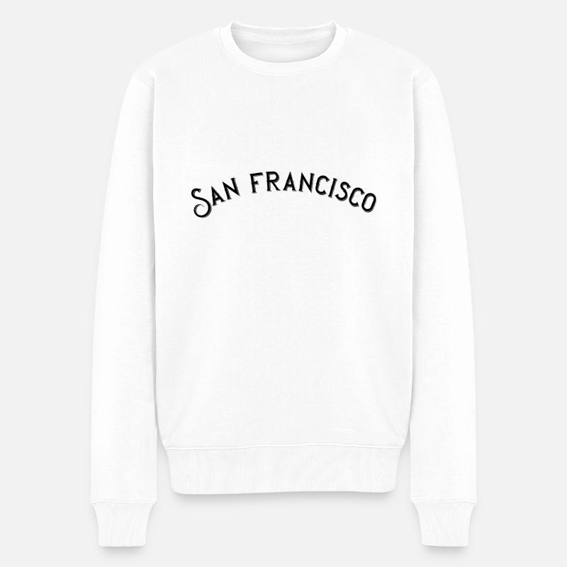 San Francisco - Pull Premium bio Homme - blanc
