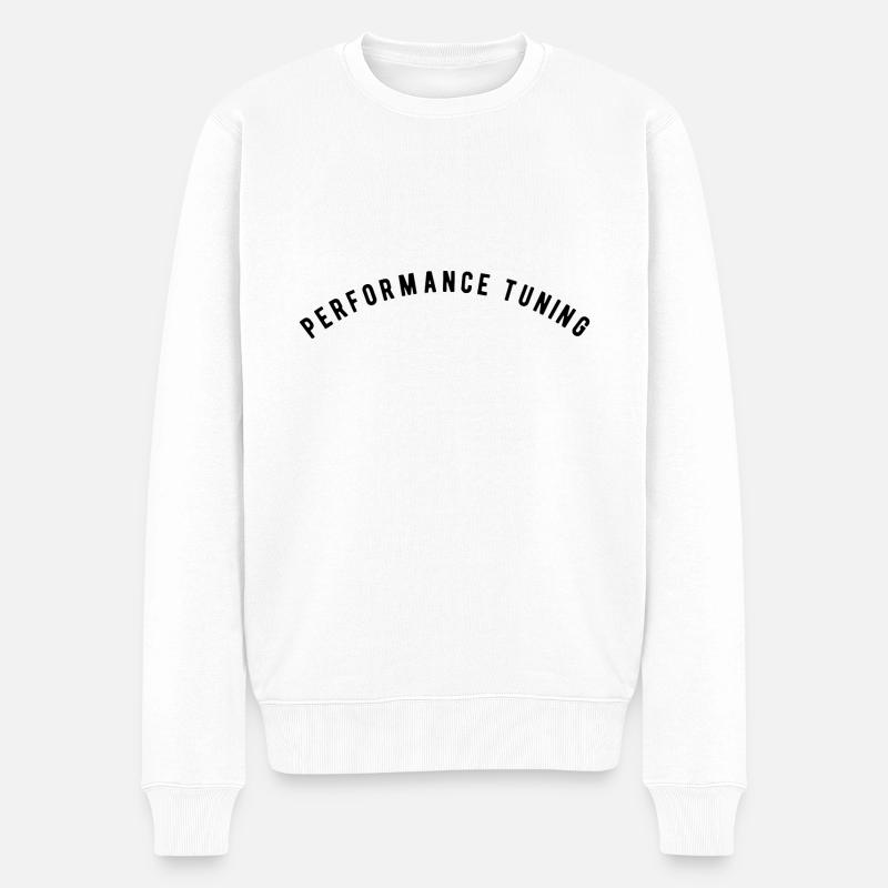 Performance Tuning - Männer Premium Bio Pullover - Weiß