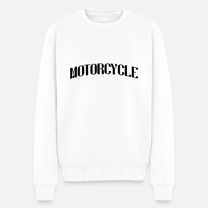 Motocyclette - Pull Premium bio Homme - blanc