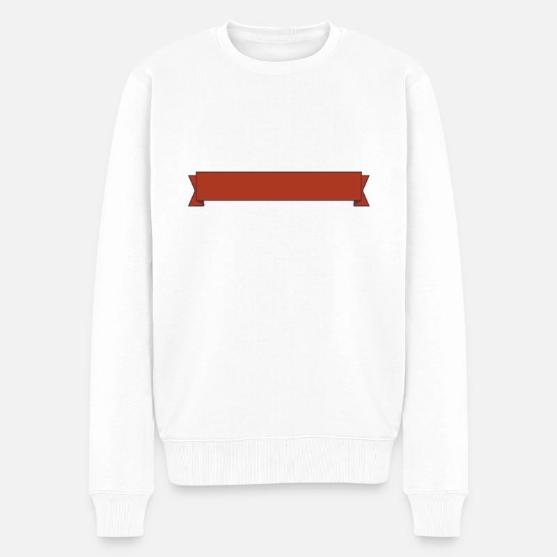 Banner - Männer Premium Bio Pullover - Weiß