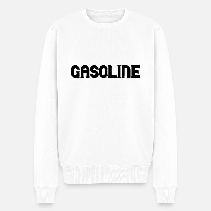 Gasoline - Männer Premium Bio Pullover - Weiß