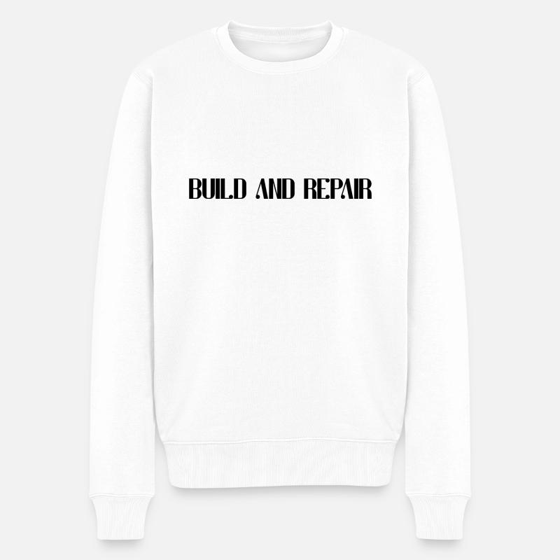 Construire et réparer - Pull Premium bio Homme - blanc
