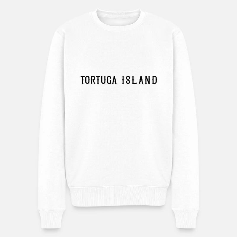 Île de Tortuga - Pull Premium bio Homme - blanc