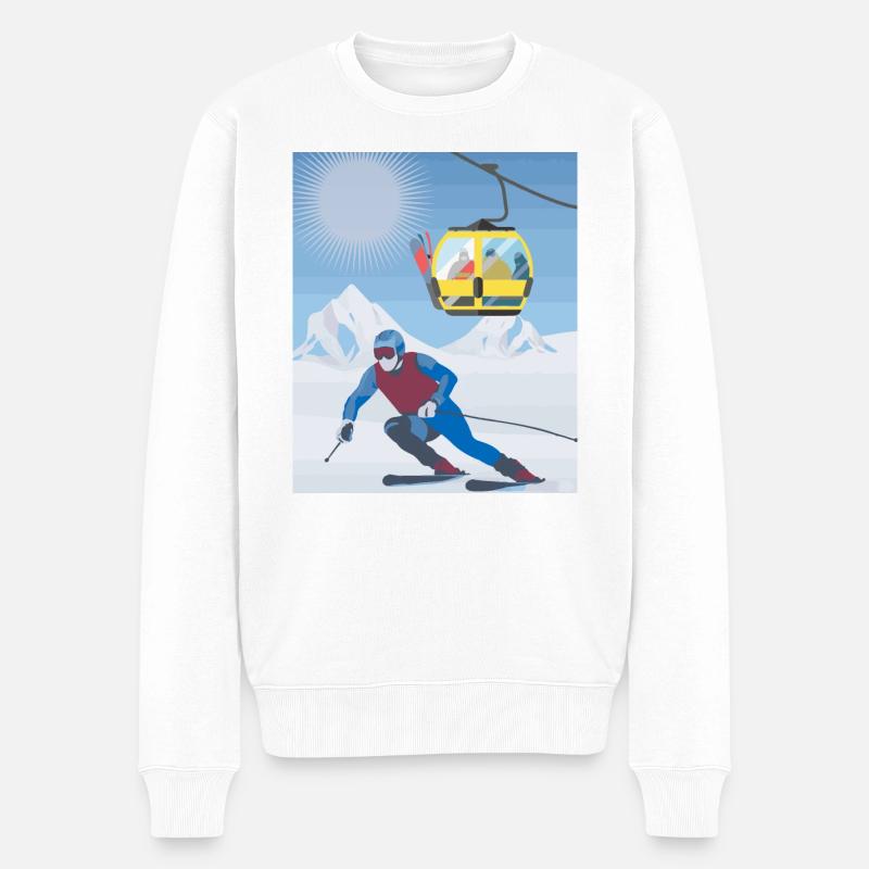 ski - Pull Premium bio Homme - blanc