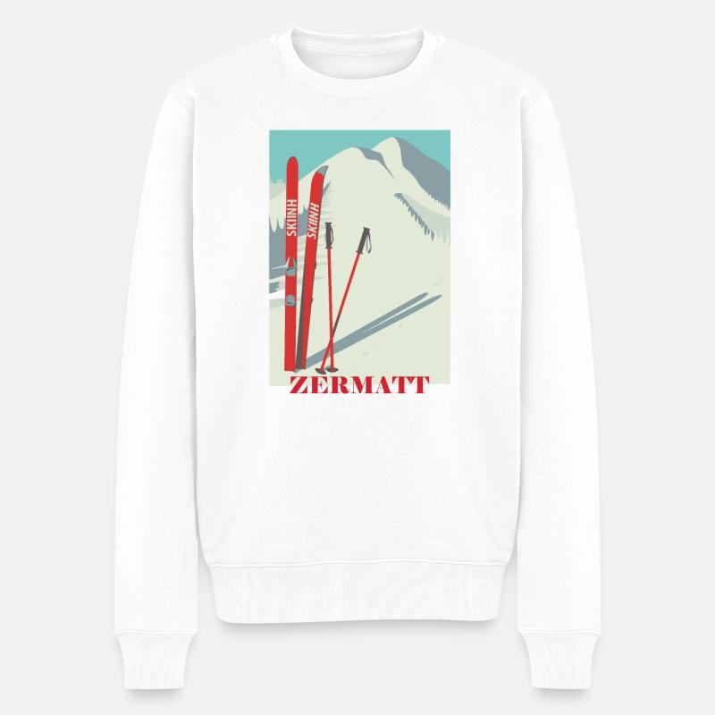 ski - Pull Premium bio Homme - blanc