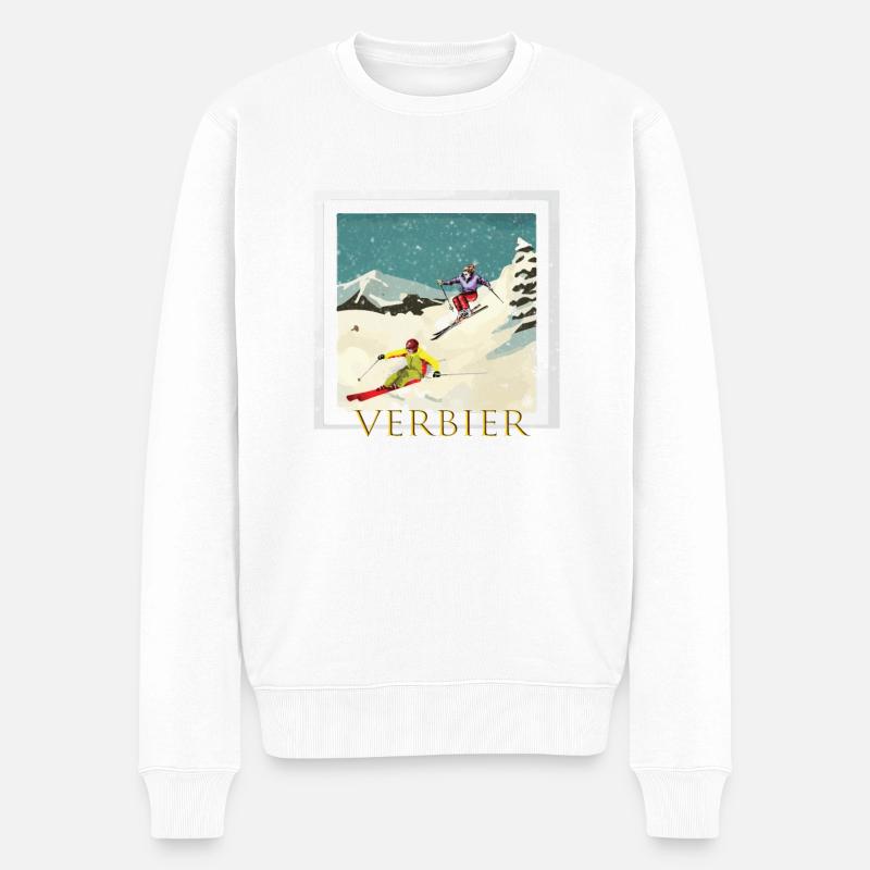 ski - Pull Premium bio Homme - blanc