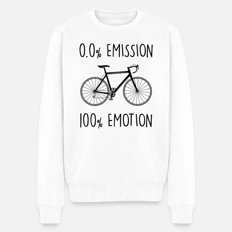 Vélo - Pull Premium bio Homme - blanc