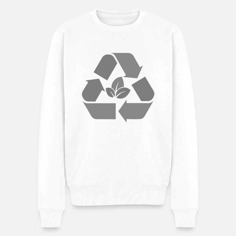 Nachhaltigkeit - Männer Premium Bio Pullover - Weiß