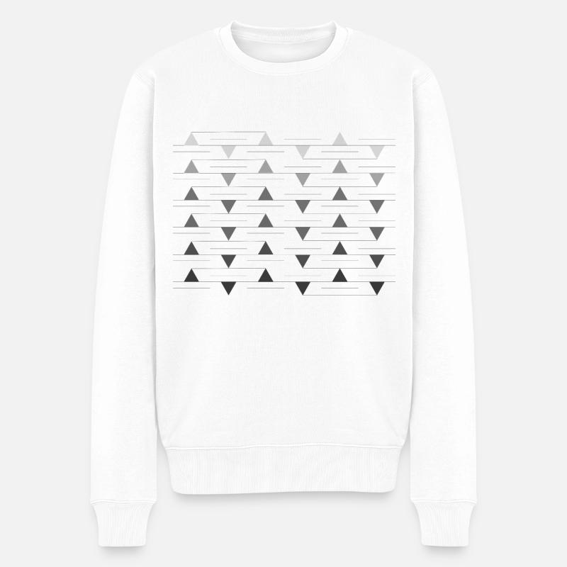 Gebilde - Männer Premium Bio Pullover - Weiß