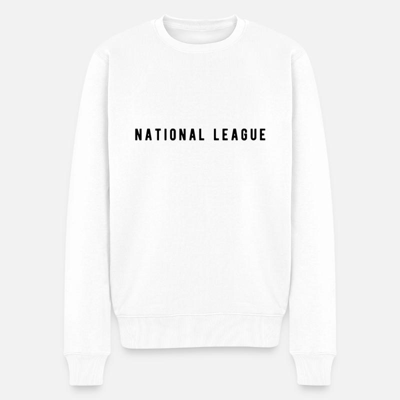 National League - Männer Premium Bio Pullover - Weiß