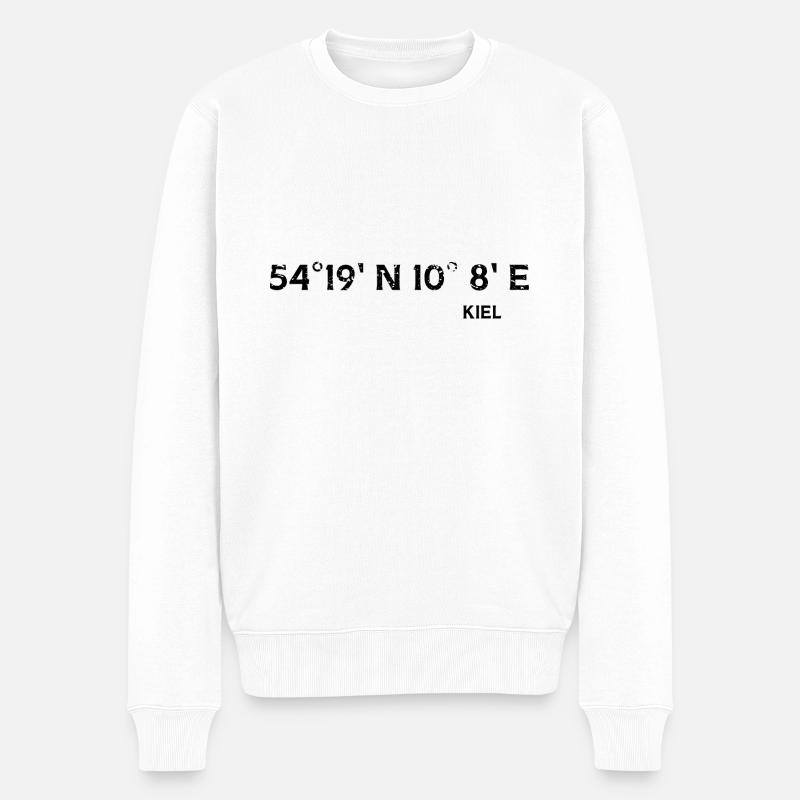 Coordonnées de Kiel - Pull Premium bio Homme - blanc