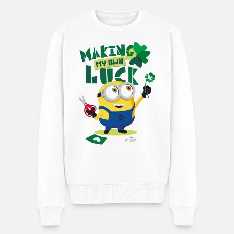 Minions Making My Own Luck - Pull Premium bio Homme - blanc