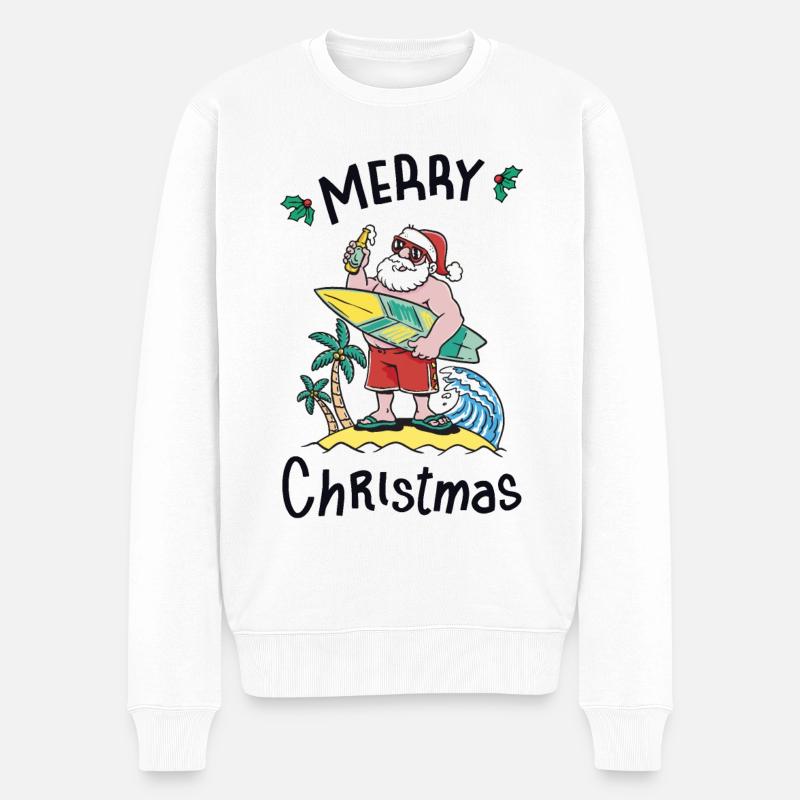 Noël en juillet - Pull Premium bio Homme - blanc