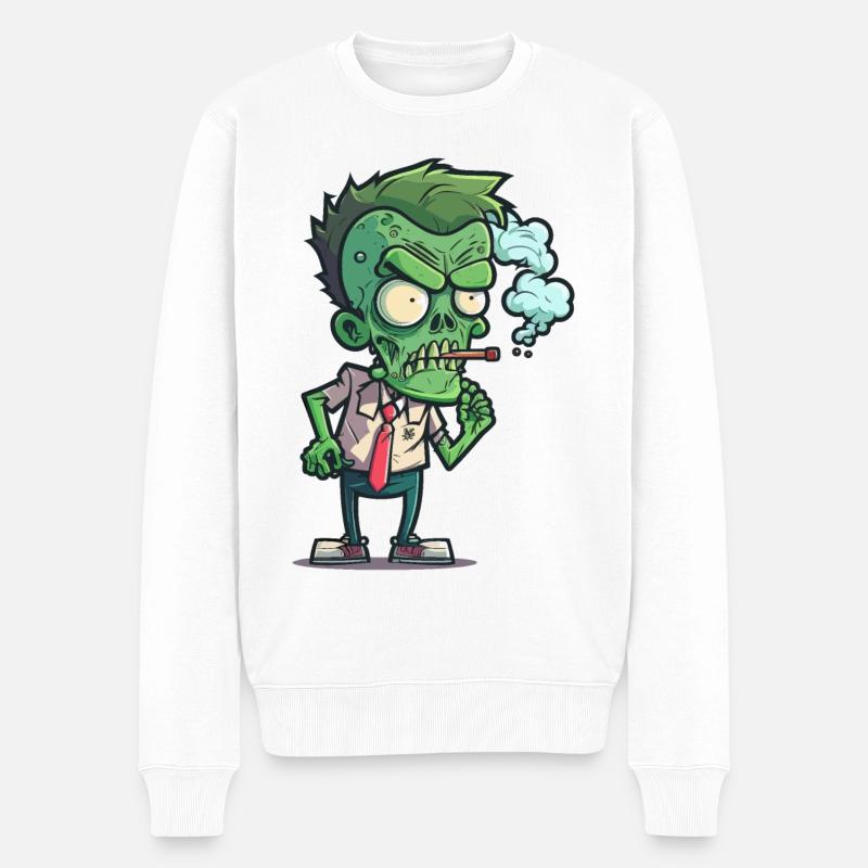 Nicotine de morts-vivants - Pull Premium bio Homme - blanc