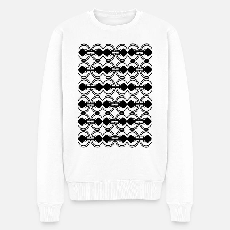 Aufwändig - Männer Premium Bio Pullover - Weiß