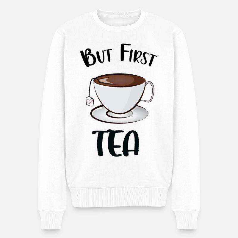 Mais d’abord le thé - Pull Premium bio Homme - blanc