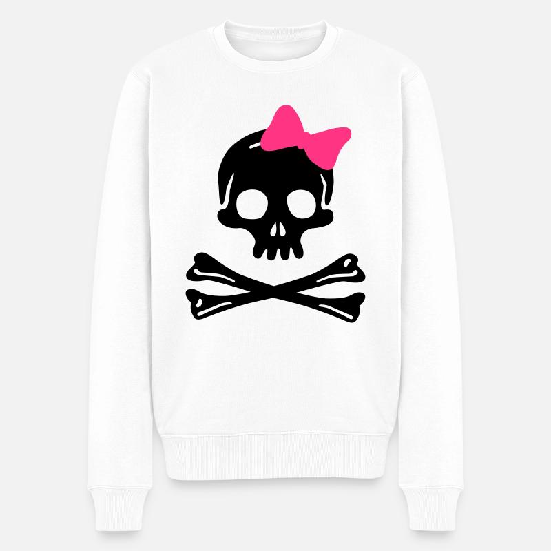 crâne - Pull Premium bio Homme - blanc