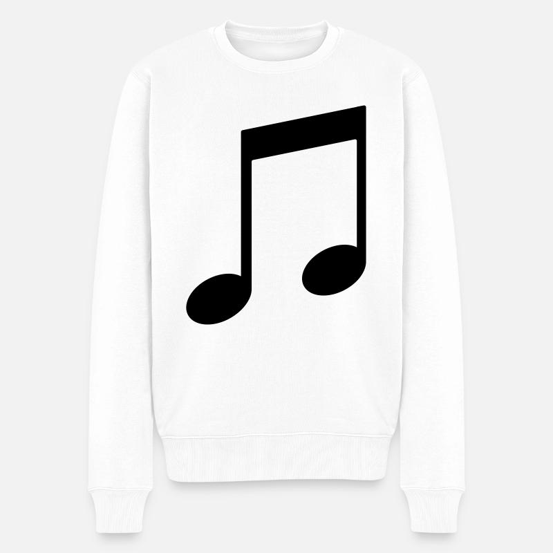 Note de musique - Pull Premium bio Homme - blanc