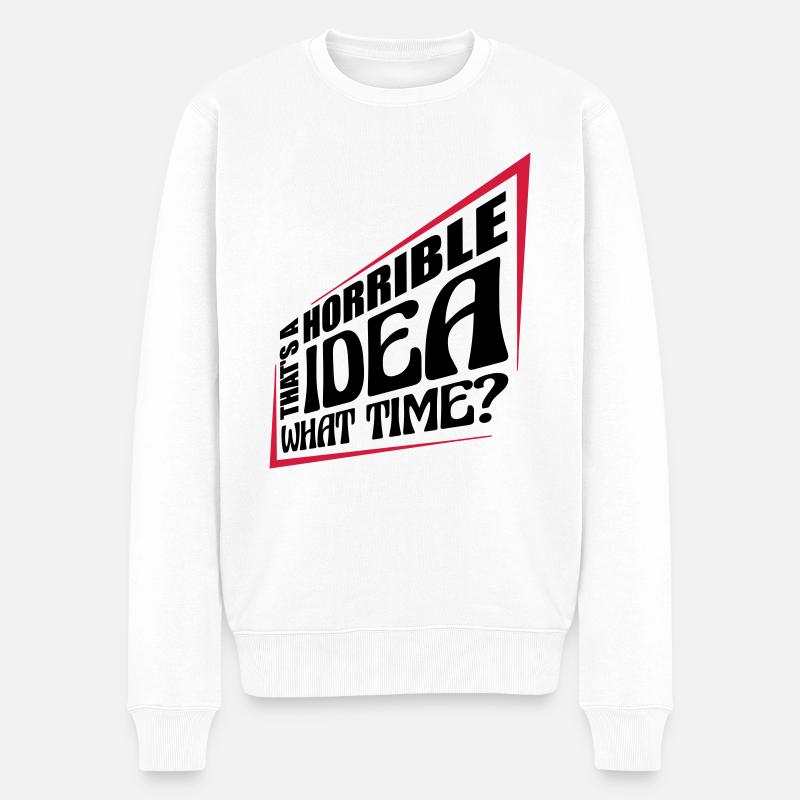 C’est une idée horrible - Pull Premium bio Homme - blanc