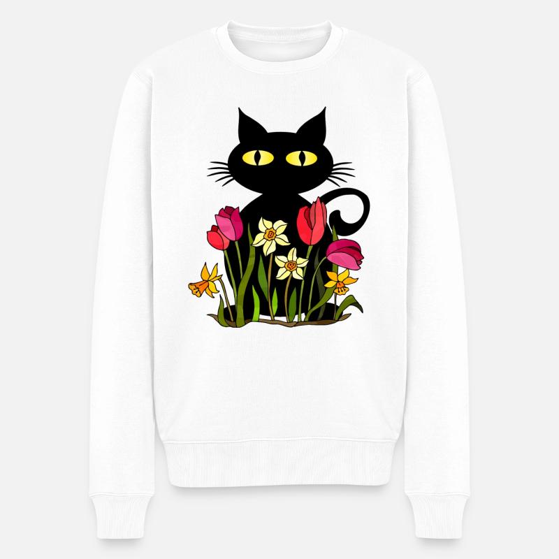 Chat - Pull Premium bio Homme - blanc