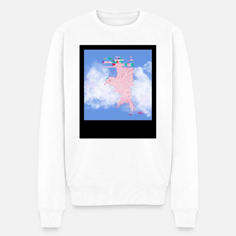 Vogelfrei - Männer Premium Bio Pullover - Weiß