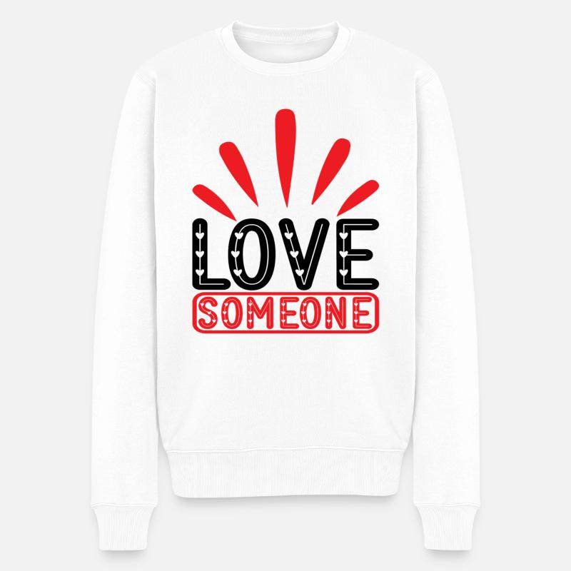 Aimer quelqu’un - Pull Premium bio Homme - blanc
